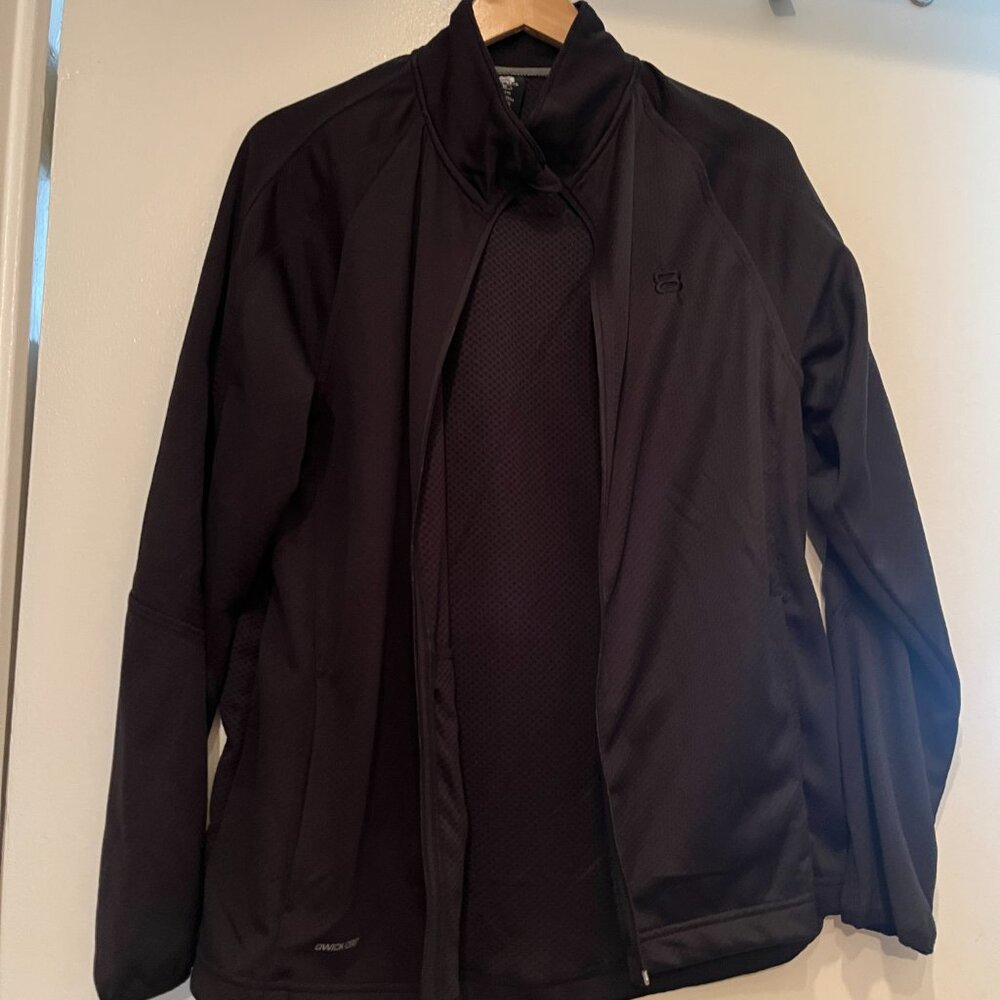 Zipper Front NWT Black Athletic Jacket by‎ Layer 8 Qwick Dry - NWT Size Medium